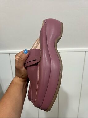 Women's Mauve Platform Loafer Flats